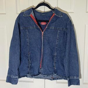 Clothing by Big Blue Vintage Denim Zip-Up Jacket Large
